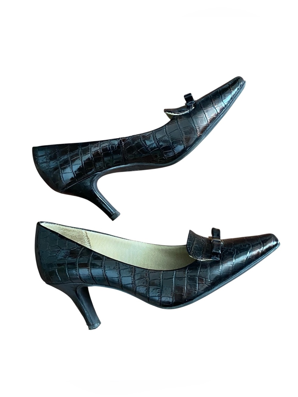 Vintage Life Stride Faux Alligator Pumps Women’s 6M Brown